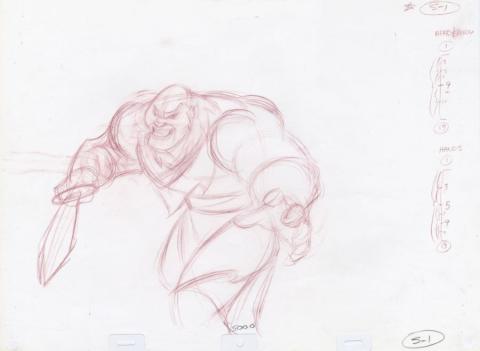 Mulan Shan Yu Production Drawing (1998) - ID: jul22373 Walt Disney