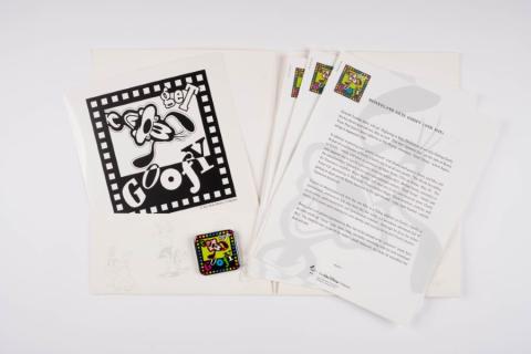 Disneyland Get Goofy (And Son) Promotional Press Kit (1992) - ID: jul22413 Disneyana