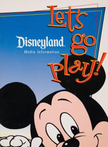 Disneyland "Let's Go Play" Promotional Press Kit Folder (1997) - ID: jul22418 Disneyana