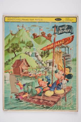 Disneyland Frontierland Frame-Tray Puzzle (c.1950's/1960's) - ID: jul22438 Disneyana