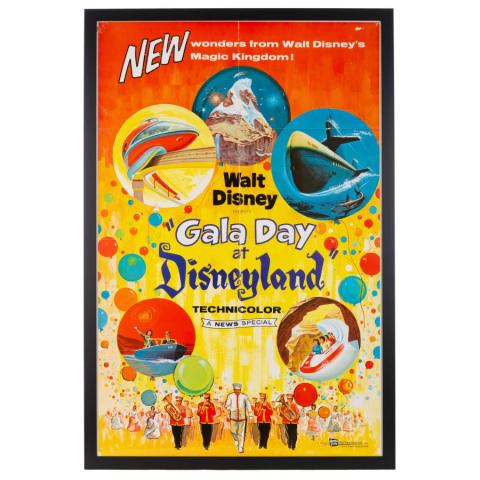 Gala Day at Disneyland One-Sheet Promotional Poster (1960) - ID: jul22456 Disneyana