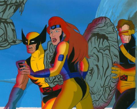 X-Men "Graduation Day" Wolverine, Jean Grey, & Cyclops Production Cel  (1997) - ID: jul24018 Marvel