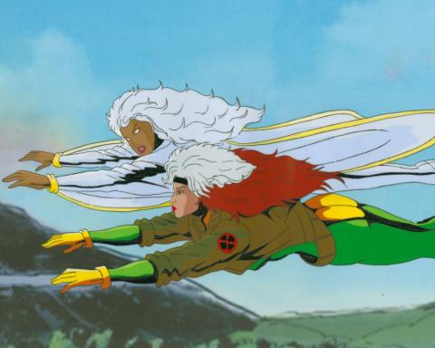 X-Men Whatever It Takes Storm & Rogue Production Cel (1993) - ID: jul24024 Marvel
