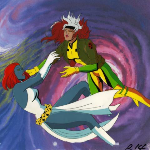 X-Men A Rogue's Tale Mystique Battle Cut Scene Production Cel (1994) - ID: jul24067 Marvel