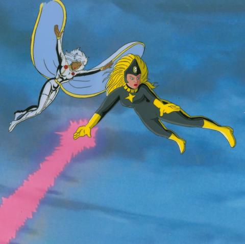 X-Men Red Dawn Storm & Darkstar Production Cel (1993) - ID: jul24107 Marvel