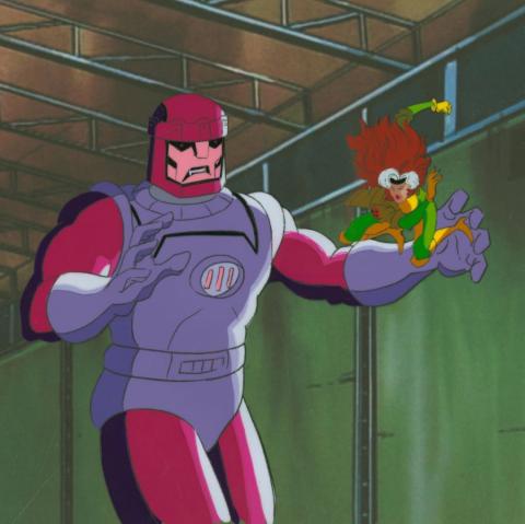 X-Men Night of the Sentinels, Part II Rogue Battle Production Cel (1992) - ID: jul24111 Marvel