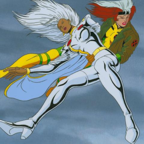 X-Men Savage Land, Strange Heart, Part II Rogue & Storm Production Cel (1994) - ID: jul24112 Marvel