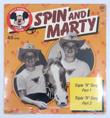 Spin and Marty Mickey Mouse Club 45 RPM Record (1975) - ID: julydisneyana21135 Disneyana