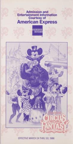 Disneyland Entertainment Guidebook (1986) - ID: jun22137 Disneyana