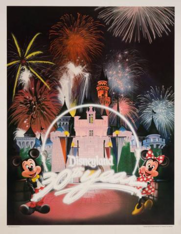 Disneyland 30th Year Charles Boyer Special Edition Cast Member Print (1985) - ID: jun22261 Disneyana