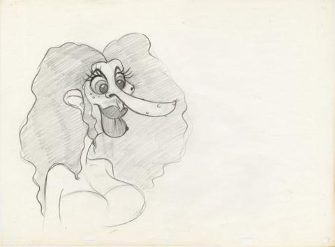Who Framed Roger Rabbit Lena Hyena Development Drawing by Jane Baer (1988) - ID: jun22339 Walt Disney