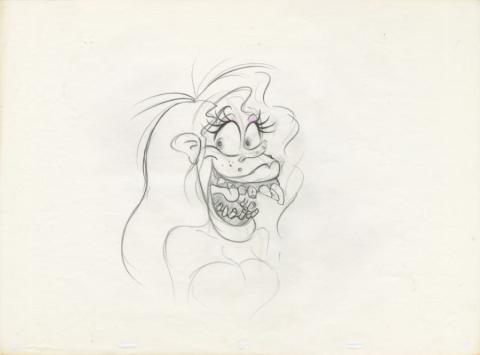 Who Framed Roger Rabbit Lena Hyena Development Drawing by Jane Baer (1988) - ID: jun22340 Walt Disney