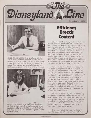 Disneyland Line Vol. 11 No. 37 Newsletter (September 1979) - ID: jun22546 Disneyana