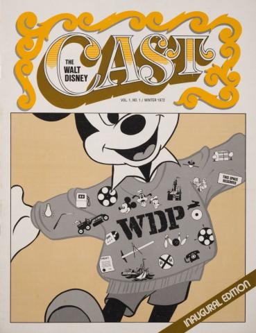 The Walt Disney Cast Vol. 1 No. 1 Newsletter (Winter 1972) - ID: jun22567 Disneyana