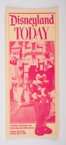 Disneyland Today Event Guidebook (July 21-27, 1986) - ID: jun22795 Disneyana