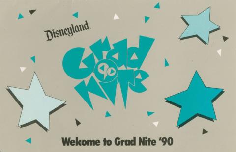 Disneyland Grad Nite '90 Event Program (1990) - ID: jun24090 Disneyana