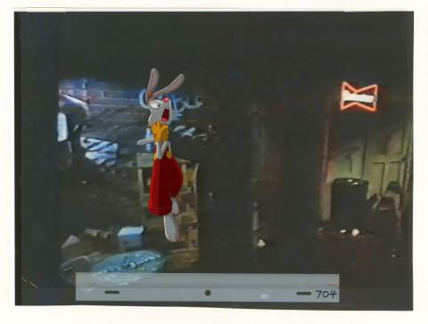 Who Framed Roger Rabbit Richard Williams Screen Test Production Cel (1986) - ID: junroger20007 Walt Disney