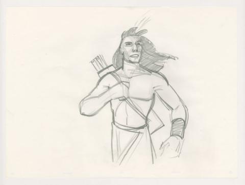 Pocahontas Kocoum Development Drawing (1995) - ID: mar23060 Walt Disney