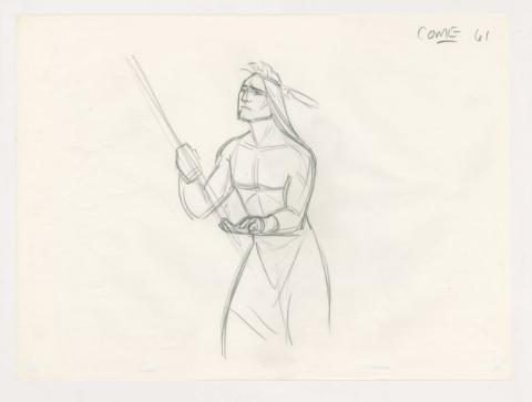 Pocahontas Kocoum Production Drawing (1995) - ID: mar23062 Walt Disney