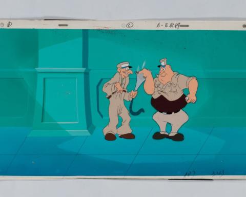 Pound Puppies and the Legend of Big Paw Pan Production Background and Cel (1988) - ID: mar23284 Hanna Barbera