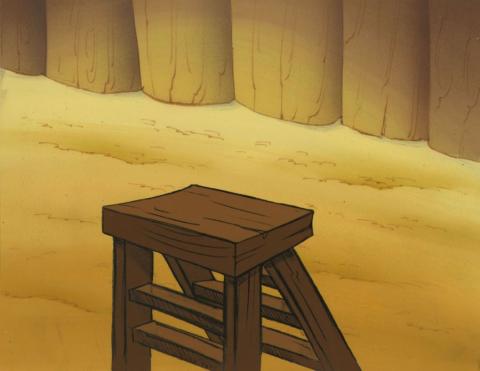 Smurfs Ladder Production Background (1980s) - ID: mar23475 Hanna Barbera