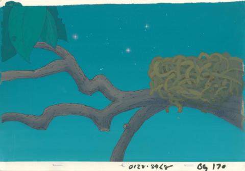 Smurfs Birds Nest Production Background (1984) - ID: mar23489 Hanna Barbera