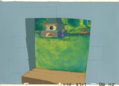 Smurfs Gargamel's Cauldron Production Background (c. 1983) - ID: mar23491 Hanna Barbera