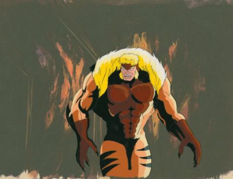 X-Men "Whatever It Takes" Sabretooth Morph Production Cel (1993) - ID: mar24028 Marvel
