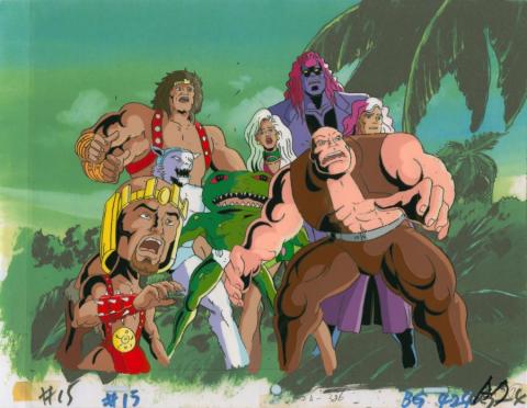 X-Men "Reunion, Part Two" Nasty Boys & Savage Land Mutates Production Cel (1994) - ID: mar24068 Marvel