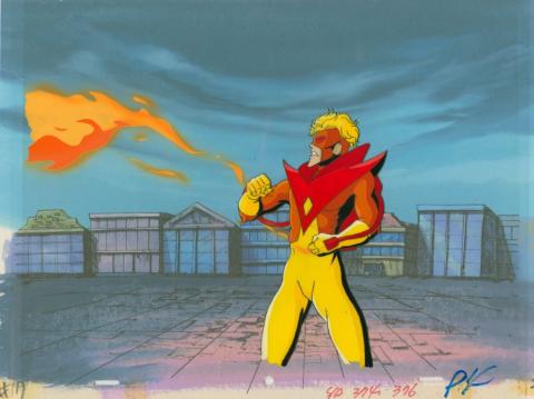 X-Men "A Rogue's Tale" Pyro Production Cel (1994) - ID: mar24079 Marvel