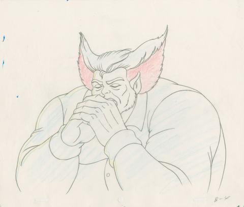 X-Men "Enter Magneto" Beast Production Drawing (1992) - ID: mar24095 Marvel