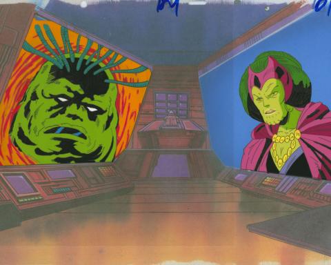 X-Men Supreme Intelligence & Empress R'Klll "The Fate of the Phoenix" Production Cel (1994) - ID: mar24104 Marvel