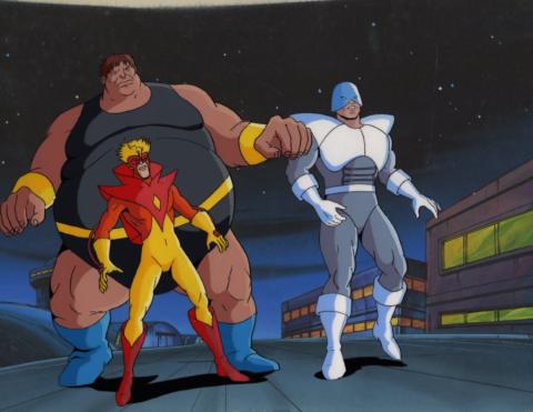 X-Men "A Rogue's Tale" Blob, Avalanche, and Pyro Production Cel (1994) - ID: mar24178 Marvel