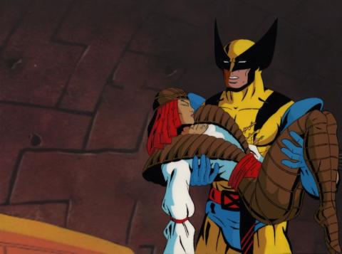 X-Men "Out of the Past, Part Two" Wolverine & Lady Deathstrike Production Cel (1994) - ID: mar24182 Marvel
