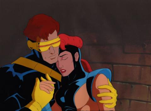 X-Men "Out of the Past, Part Two" Cyclops & Jean Grey Production Cel (1994) - ID: mar24183 Marvel