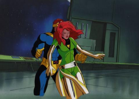 X-Men "The Phoenix Saga, Part Four: The Starjammers" Cyclops & Phoenix Production Cel (1994) - ID: mar24191 Marvel