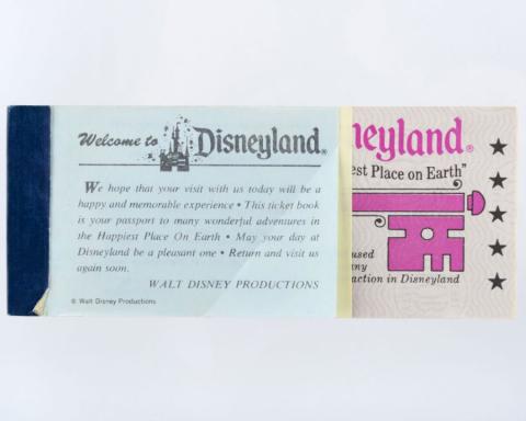 Disneyland Courtesy Guest Ticket Book (1976) - ID: mar24369 Disneyana