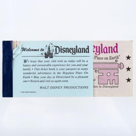 Disneyland Courtesy Guest Ticket Book (1973) - ID: mar24417 Disneyana