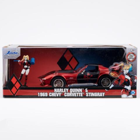 Hollywood Rides Harley Quinn & 1969 Chevy Corvette Stingray by Jada Toys (2021) - ID: mar24490 Pop Culture