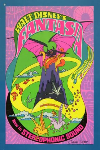1970s Fantasia Claude Coats Signed Window Card - ID: marfantasia22019 Walt Disney