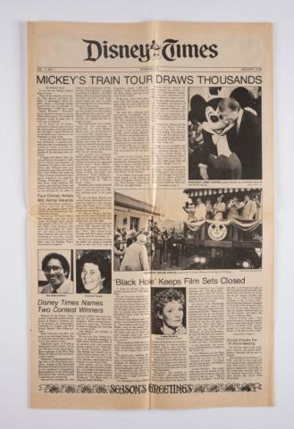 Marty Sklar Disney Times Newsletter 1979 - ID: may22056 Disneyana