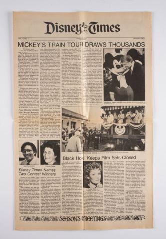 Marty Sklar Disney Times Newsletter 1979 - ID: may22057 Disneyana