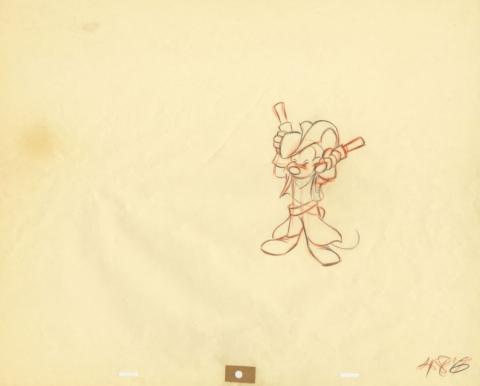 Mickey Mouse Club Talent Round-Up John Lounsbery Production Drawing (1955) - ID: may22239 Walt Disney