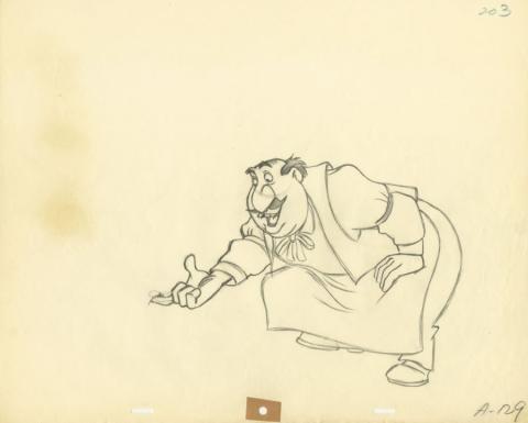 Lady and the Tramp Tony Production Drawing by John Lounsbery (1955) - ID: may22244 Walt Disney