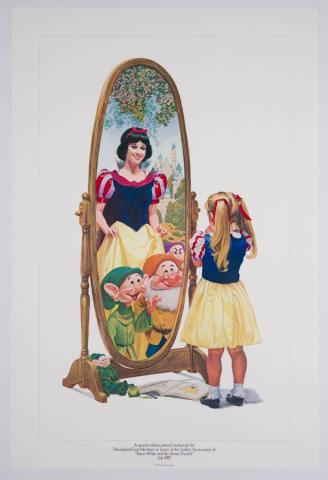 Snow White 50th Anniversary Charles Boyer Poster Print (1987) - ID: may22373 Disneyana