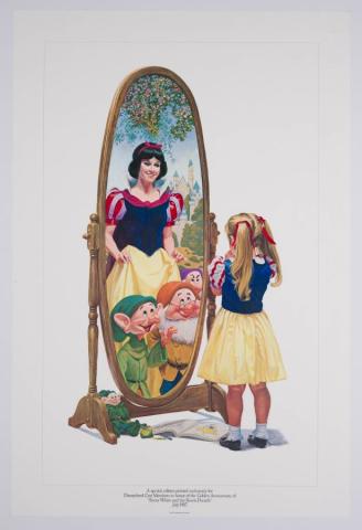 Snow White 50th Anniversary Charles Boyer Poster Print (1987) - ID: may22374 Disneyana