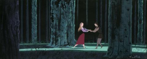 Sleeping Beauty Briar Rose Meets her Prince Concept by Eyvind Earle - ID: may22645 Walt Disney