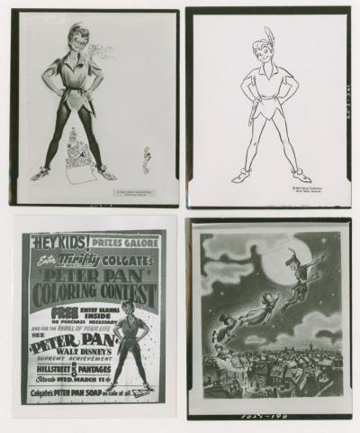 Collection of (4) Peter Pan Press Photographs (1951-1953) - ID: may23025 Disneyana