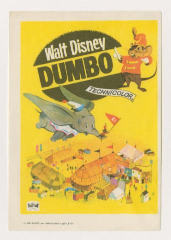 Disney Dumbo Technicolor Promotional Trading Card (1966) - ID: may23057 Disneyana