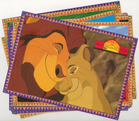 Set of (15) Konig Der Lowen (The Lion King) Mini Prints (c.1990s) - ID: may23079 Disneyana